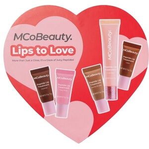 MCoBeauty Lips to Love Peptide Lip Treatment Set Heart Shape Box 5ct